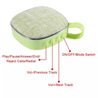 X25new Cloth Texture Square Tragbarer Mini-Bluetooth-Lautsprecher, unterstützt Freisprechanrufe, TF-Karte und AUX, X25new Orange, X25new Green, X25new Grey, X25new Blue