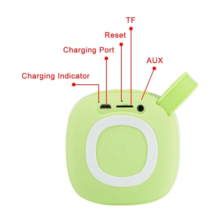 X25new Cloth Texture Square Tragbarer Mini-Bluetooth-Lautsprecher, unterstützt Freisprechanrufe, TF-Karte und AUX, X25new Orange, X25new Green, X25new Grey, X25new Blue