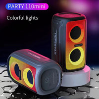 HOPESTAR Party 110 Mini-Bluetooth-Lautsprecher mit bunten Lichtern, Party 110 Mini (Black), Party 110 Mini (Green), Party 110 Mini (Grey), Party 110 Mini (Blue)