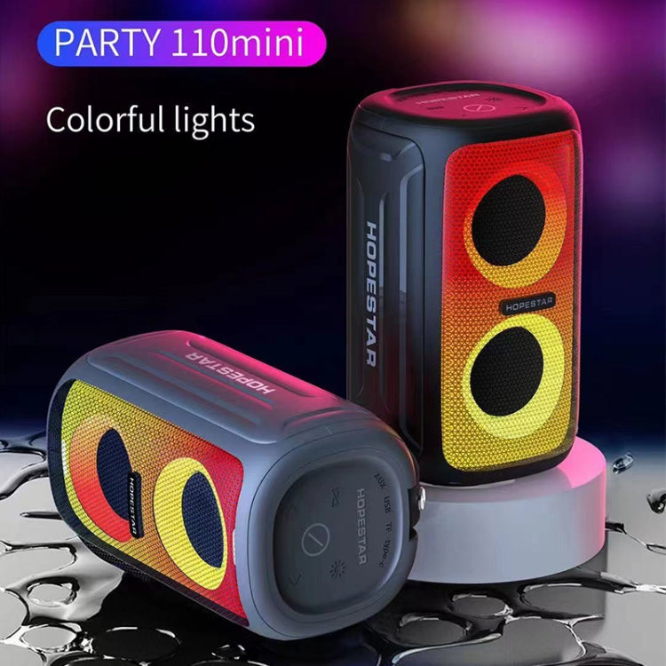 HOPESTAR Party 110 Mini-Bluetooth-Lautsprecher mit bunten Lichtern, Party 110 Mini (Black), Party 110 Mini (Green), Party 110 Mini (Grey), Party 110 Mini (Blue)