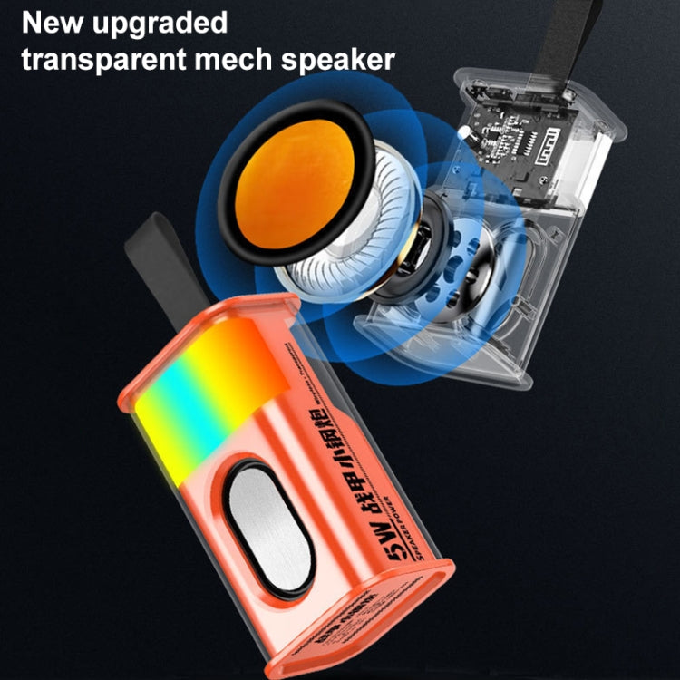 Tragbarer 5-W-Bullet-TWS-Wireless-Bluetooth-Lautsprecher, (Orange), (Green), (Grey), (Purple)