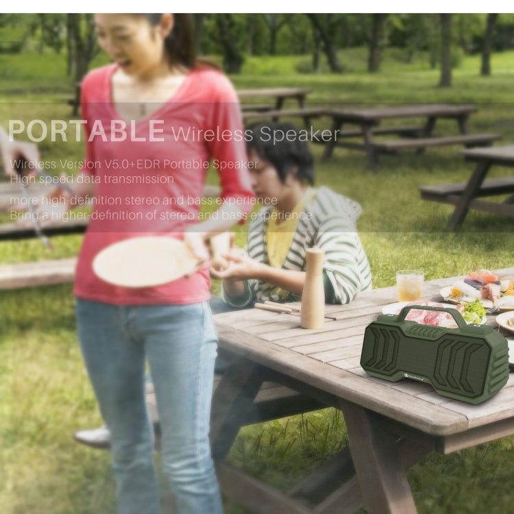 NewRixing NR-2029 Tragbarer kabelloser Bluetooth-Stereolautsprecher, unterstützt TWS-Funktionslautsprecher