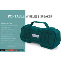 NewRixing NR-4500 Tragbarer kabelloser Bluetooth-Stereolautsprecher, unterstützt TWS/FM-Funktionslautsprecher