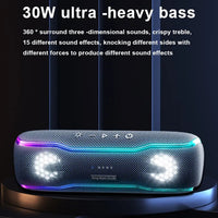 XDOBO BMTL BOSS IPX7 Wasserdichter tragbarer kabelloser Bluetooth-Lautsprecher mit buntem RGB-Licht und TWS, BMTL BOSS