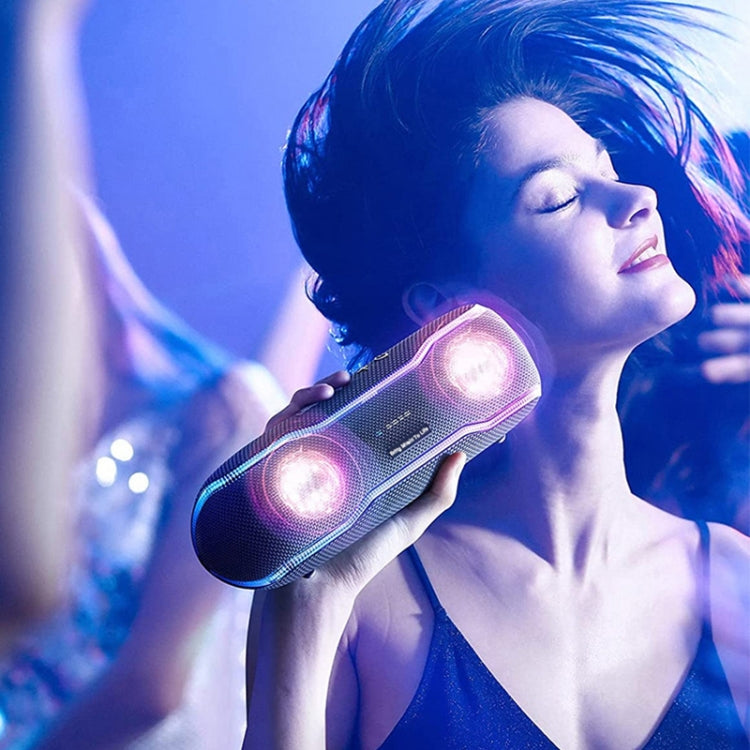 XDOBO BMTL BOSS IPX7 Wasserdichter tragbarer kabelloser Bluetooth-Lautsprecher mit buntem RGB-Licht und TWS, BMTL BOSS