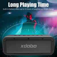 XDOBO Wake 1983 IPX7 Wasserdichter tragbarer kabelloser Bluetooth-Außenlautsprecher