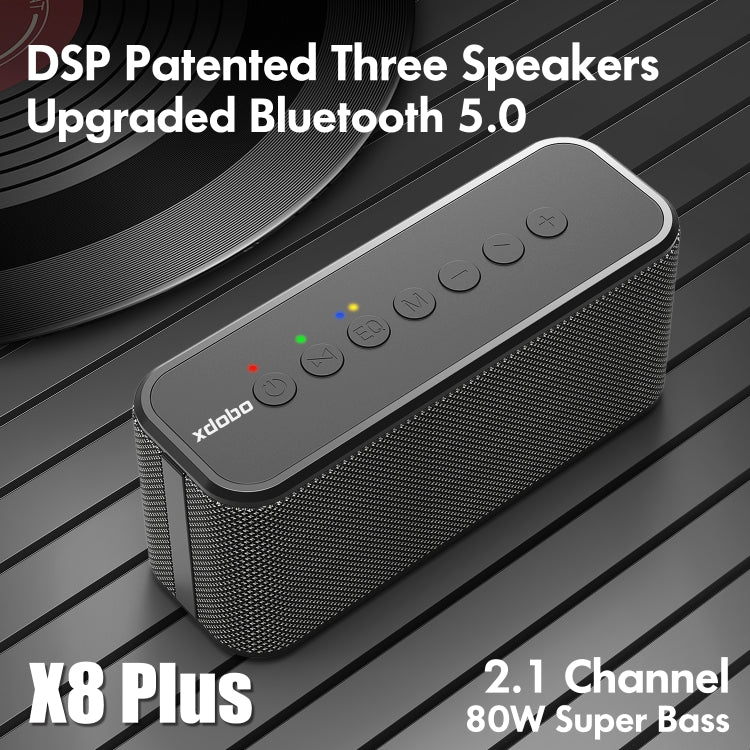 XDOBO X8 Plus 80 W kabelloser Bluetooth-Lautsprecher für den Außenbereich, unterstützt TWS, TF-Karte und U-Disk, X8 Plus