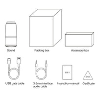 Original Xiaomi Youpin V03 kabelloser Bluetooth-Lautsprecher mit buntem Licht, unterstützt Freisprecheinrichtung/AUX