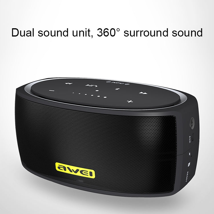 awei Y210 Tragbarer kabelloser Bluetooth-Lautsprecher V4.2 mit verbessertem Bass, unterstützt NFC / TF-Karte / AUX, Y210