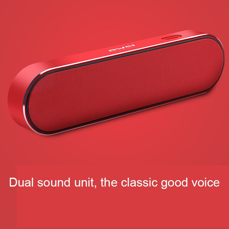 awei Y220 Tragbarer kabelloser Bluetooth-Lautsprecher V4.2 mit HD Clear 3D-Stereo-Sound und Geräuschunterdrückung, unterstützt TF-Karte/AUX, Y220