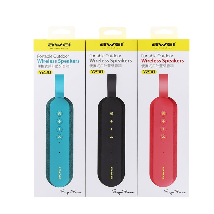 awei Y230 Tragbarer kabelloser Bluetooth-Lautsprecher V4.2 mit HD-Sound und verbessertem Bass, integriertem Mikrofon, unterstützt NFC / U-Disk / TF-Karte / AUX, Y230