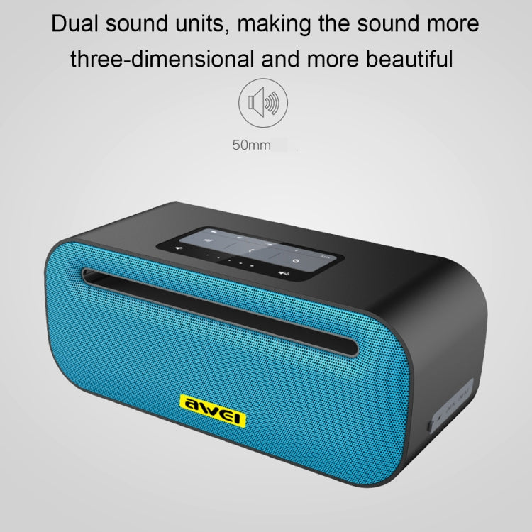 awei Y600 Kabelloser Bluetooth-Lautsprecher mit 3D-Stereo, integriertem Mikrofon, unterstützt TF-Karte/AUX/NFC, Y600