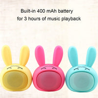 awei Y700 Mini tragbarer kabelloser Kaninchen-Bluetooth-Lautsprecher, integriertes Mikrofon, unterstützt AUX/Freisprechanruf, Y700