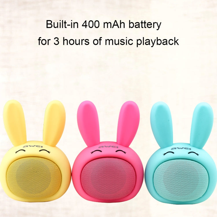 awei Y700 Mini tragbarer kabelloser Kaninchen-Bluetooth-Lautsprecher, integriertes Mikrofon, unterstützt AUX/Freisprechanruf, Y700