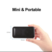 BT209 Tragbarer, ultradünner Mini-Bluetooth-Lautsprecher für den Außenbereich, unterstützt TF-Karte und Freisprechen, Silver, BT209