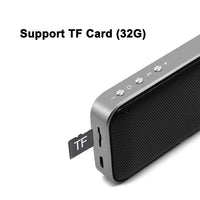BT209 Tragbarer, ultradünner Mini-Bluetooth-Lautsprecher für den Außenbereich, unterstützt TF-Karte und Freisprechen, Silver, BT209