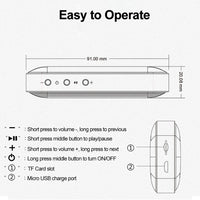 BT209 Tragbarer, ultradünner Mini-Bluetooth-Lautsprecher für den Außenbereich, unterstützt TF-Karte und Freisprechen, Silver, BT209