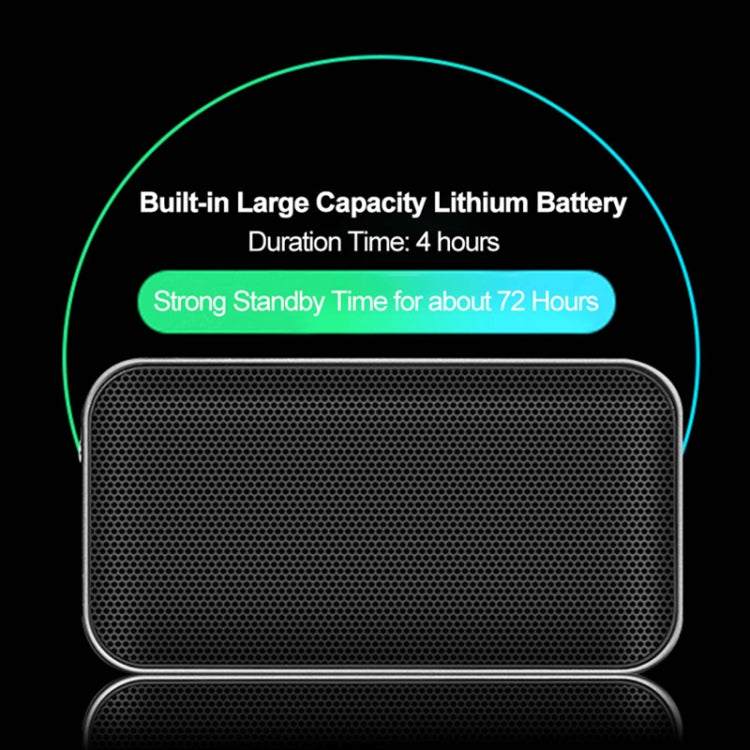 BT209 Tragbarer, ultradünner Mini-Bluetooth-Lautsprecher für den Außenbereich, unterstützt TF-Karte und Freisprechen, Silver, BT209
