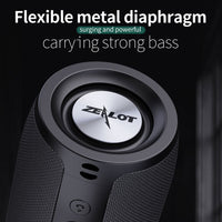ZEALOT S51 Tragbarer Stereo-Bluetooth-Lautsprecher mit integriertem Mikrofon, unterstützt Freisprechen, TF-Karte und AUX, S51