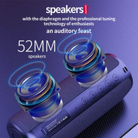 ZEALOT S51 Tragbarer Stereo-Bluetooth-Lautsprecher mit integriertem Mikrofon, unterstützt Freisprechen, TF-Karte und AUX, S51