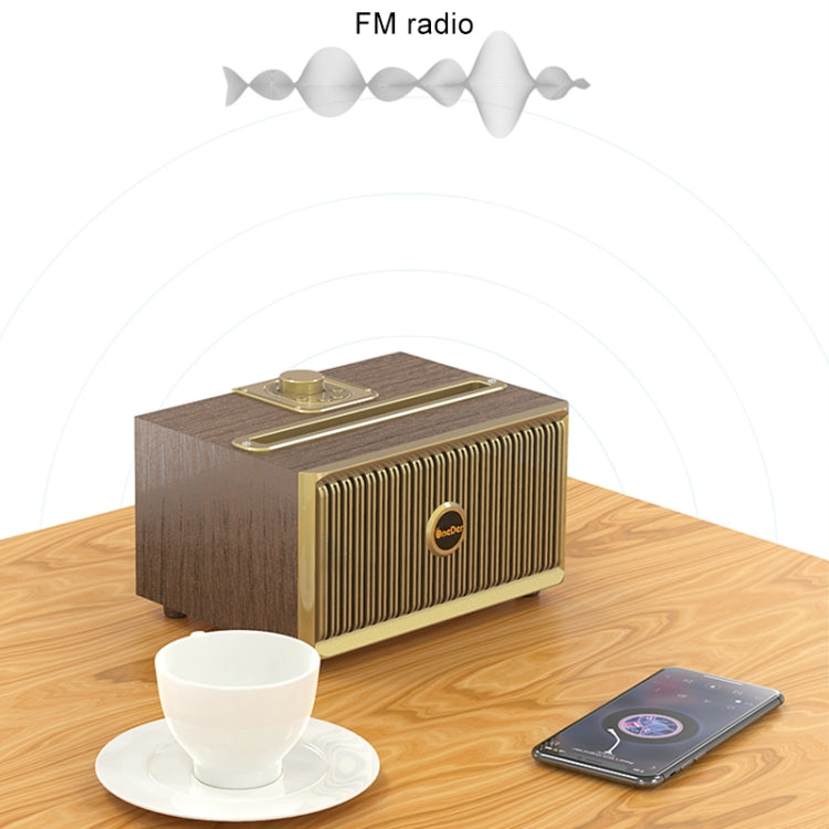 Tragbarer kabelloser Bluetooth-Lautsprecher Oneder V6, unterstützt Freisprecheinrichtung, FM- und TF-Karte sowie AUX- und USB-Laufwerk