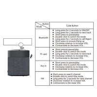 Oneder V13 Mini kabelloser Bluetooth-Lautsprecher, unterstützt Freisprechen, TF, FM und AUX