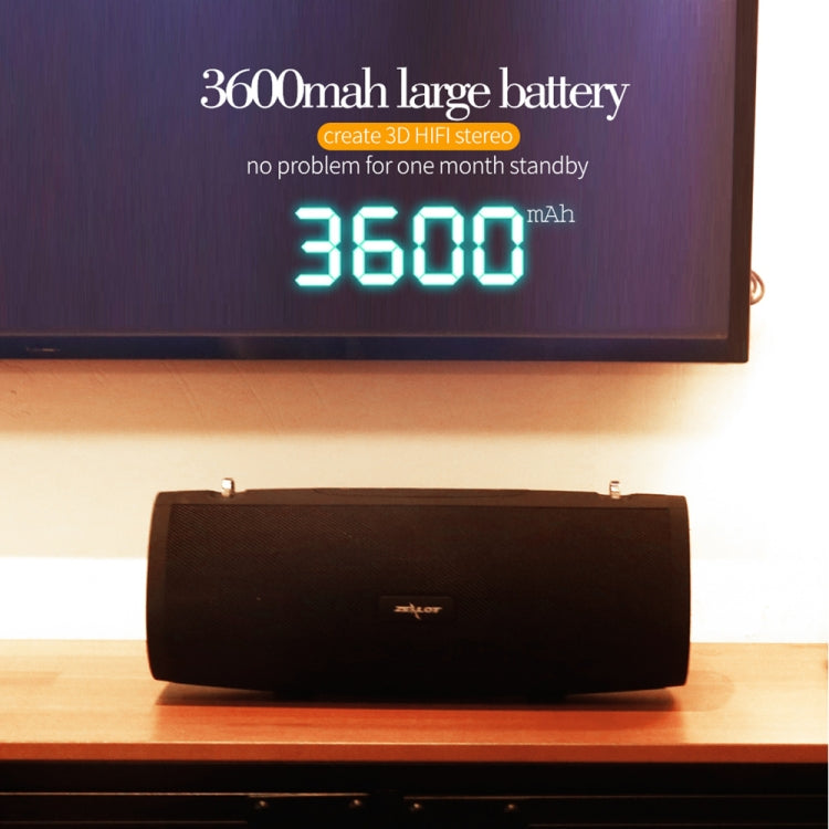 ZEALOT S39 Tragbarer Subwoofer, kabelloser Bluetooth-Lautsprecher mit integriertem Mikrofon, unterstützt Freisprechen, TF-Karte und AUX