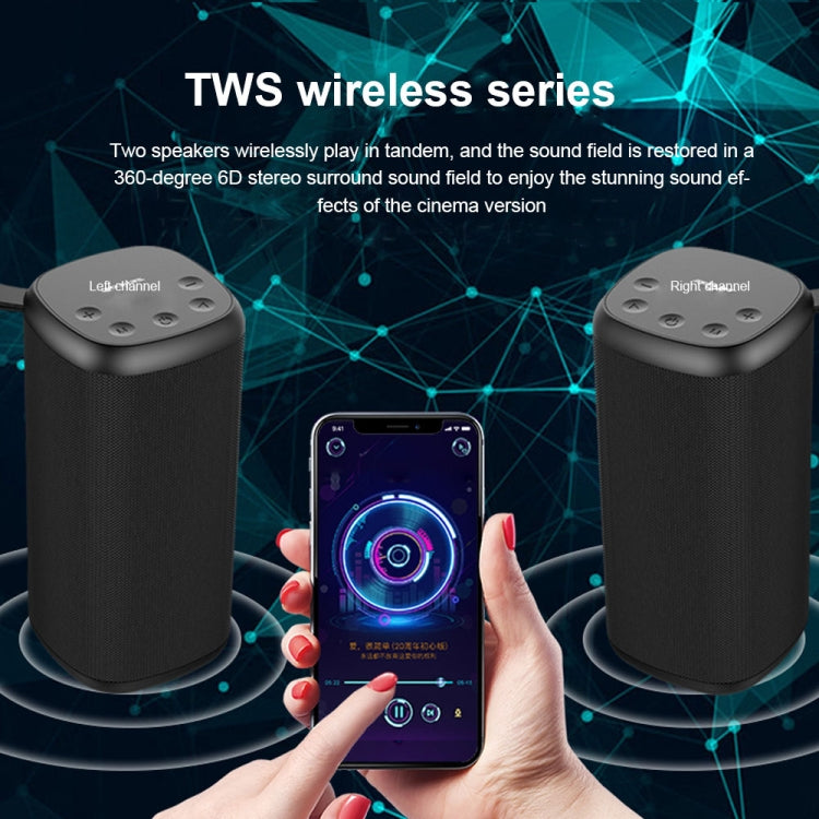 ZEALOT S35 Tragbarer kabelloser Stereo-Bluetooth-Lautsprecher mit schwerem Bass und integriertem Mikrofon, unterstützt Freisprechen, TF-Karte und AUX