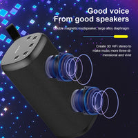 ZEALOT S35 Tragbarer kabelloser Stereo-Bluetooth-Lautsprecher mit schwerem Bass und integriertem Mikrofon, unterstützt Freisprechen, TF-Karte und AUX