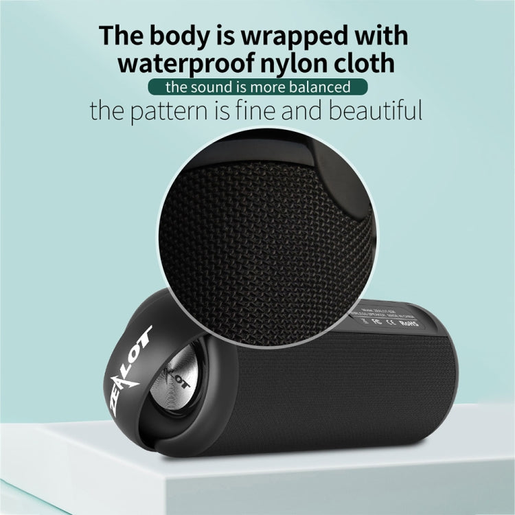 ZEALOT S36 Tragbarer kabelloser Bluetooth-Lautsprecher mit starkem Bass und integriertem Mikrofon, unterstützt Freisprechen, TF-Karte und AUX