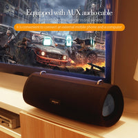 ZEALOT S38 Tragbarer Subwoofer, kabelloser Bluetooth-Lautsprecher mit integriertem Mikrofon, unterstützt Freisprechen, TF-Karte und AUX