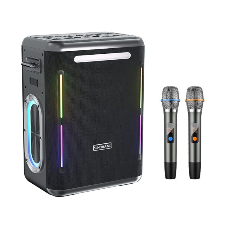 XDOBO SINOBAND Party 1981 300 W tragbarer TWS-Bluetooth-Außenlautsprecher mit buntem LED-Licht, SINOBAND Party 1981