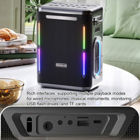 XDOBO SINOBAND Party 1981 300 W tragbarer TWS-Bluetooth-Außenlautsprecher mit buntem LED-Licht, SINOBAND Party 1981