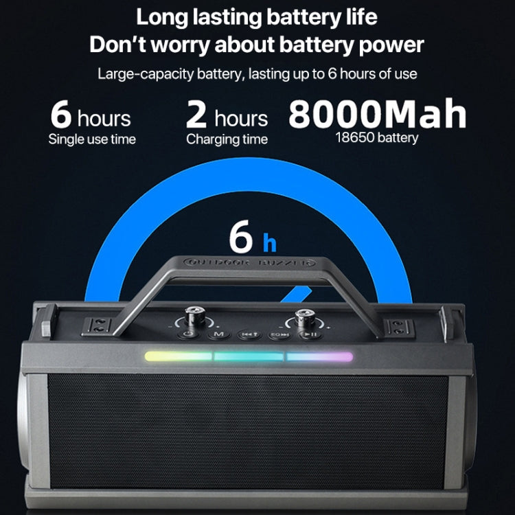 L202 Tragbarer drahtloser Bluetooth-Lautsprecher für den Außenbereich, Heim-Karaoke-Lautsprecher, L202