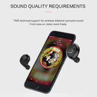 X8 TWS Outdoor Sports Tragbarer In-Ear-Bluetooth V5.0-Kopfhörer mit Ladebox