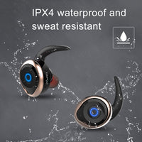 AWEI T1 Sport-Headset IPX4 Wasserdichter kabelloser Bluetooth V4.2 Stereo-Kopfhörer, unterstützt TWS, T1