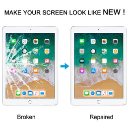 Für das iPad 9.7: Vordere äußere Glaslinse mit optisch klarem OCA-Kleber, For iPad 9.7