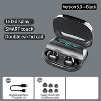 263 TWS CVC8.0 Bluetooth-Kopfhörer mit Geräuschunterdrückung und Ladebox, unterstützt Touch- und LED-Akkuanzeige mit drei Bildschirmen, Telefonhalter, Powerbank sowie HD-Anruf und Sprachassistent, 263
