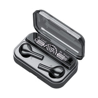 278 TWS Touch-Bluetooth-Kopfhörer mit externer Geräuschunterdrückung und Ladebox, unterstützt LED-Power-Digitalanzeige, Atemlichter und Anruf- und Sprachassistent, 278 Black, 278 White
