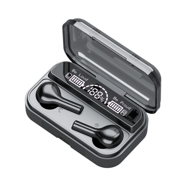 278 TWS Touch-Bluetooth-Kopfhörer mit externer Geräuschunterdrückung und Ladebox, unterstützt LED-Power-Digitalanzeige, Atemlichter und Anruf- und Sprachassistent, 278 Black, 278 White
