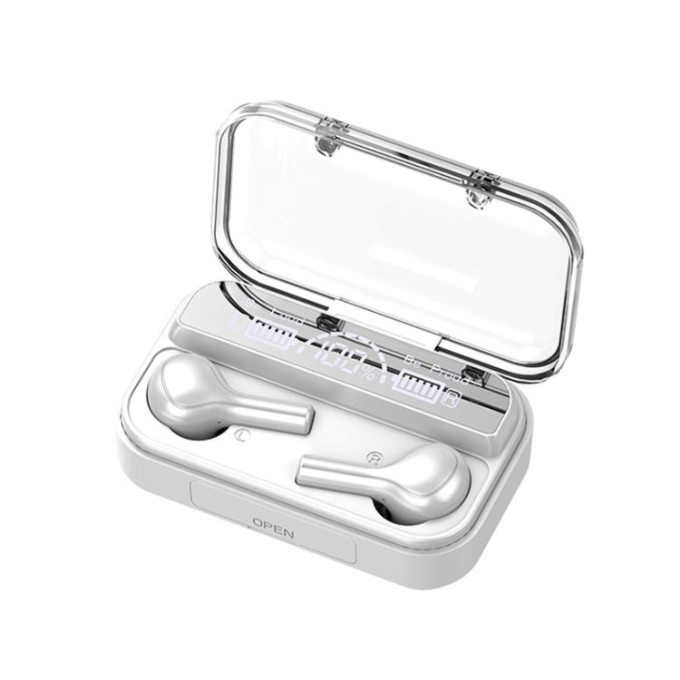 278 TWS Touch-Bluetooth-Kopfhörer mit externer Geräuschunterdrückung und Ladebox, unterstützt LED-Power-Digitalanzeige, Atemlichter und Anruf- und Sprachassistent, 278 Black, 278 White