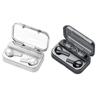278 TWS Touch-Bluetooth-Kopfhörer mit externer Geräuschunterdrückung und Ladebox, unterstützt LED-Power-Digitalanzeige, Atemlichter und Anruf- und Sprachassistent, 278 Black, 278 White