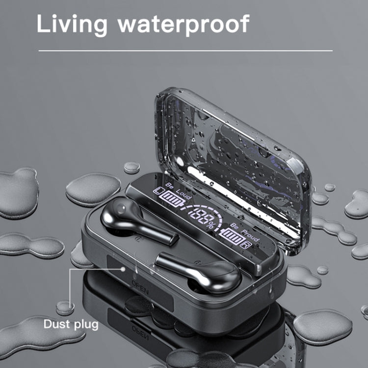 278 TWS Touch-Bluetooth-Kopfhörer mit externer Geräuschunterdrückung und Ladebox, unterstützt LED-Power-Digitalanzeige, Atemlichter und Anruf- und Sprachassistent, 278 Black, 278 White