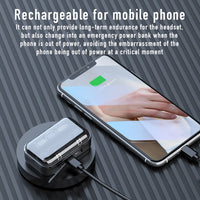 278 TWS Touch-Bluetooth-Kopfhörer mit externer Geräuschunterdrückung und Ladebox, unterstützt LED-Power-Digitalanzeige, Atemlichter und Anruf- und Sprachassistent, 278 Black, 278 White