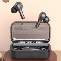278 TWS Touch-Bluetooth-Kopfhörer mit externer Geräuschunterdrückung und Ladebox, unterstützt LED-Power-Digitalanzeige, Atemlichter und Anruf- und Sprachassistent, 278 Black, 278 White