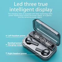 278 TWS Touch-Bluetooth-Kopfhörer mit externer Geräuschunterdrückung und Ladebox, unterstützt LED-Power-Digitalanzeige, Atemlichter und Anruf- und Sprachassistent, 278 Black, 278 White