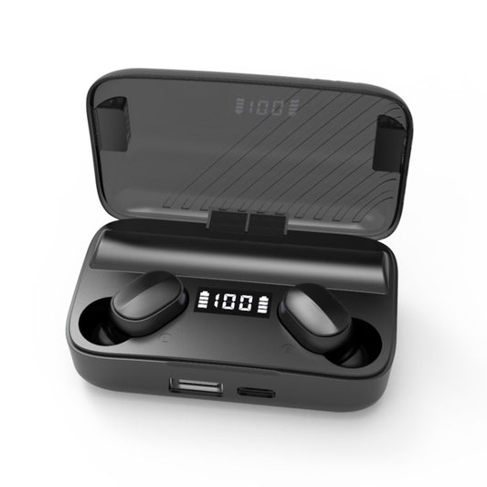 A9 TWS CVC8.0 und DSP Dual Noise Cancelling Bluetooth-Kopfhörer mit magnetischer Ladebox und LED-Digitalanzeige, unterstützt Touch & HD Call & Siri & Power Bank, A9
