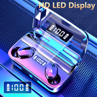 A9 TWS CVC8.0 und DSP Dual Noise Cancelling Bluetooth-Kopfhörer mit magnetischer Ladebox und LED-Digitalanzeige, unterstützt Touch & HD Call & Siri & Power Bank, A9