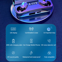 A9 TWS CVC8.0 und DSP Dual Noise Cancelling Bluetooth-Kopfhörer mit magnetischer Ladebox und LED-Digitalanzeige, unterstützt Touch & HD Call & Siri & Power Bank, A9