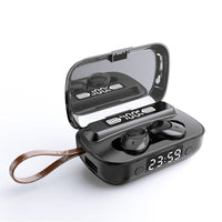 A13 TWS CVC8.0 und DSP Dual Noise Cancelling Touch Bluetooth-Kopfhörer mit Ladebox, unterstützt LED-Digitalanzeige, Uhr, Taschenlampe, HD-Anruf, Siri und Powerbank, A13